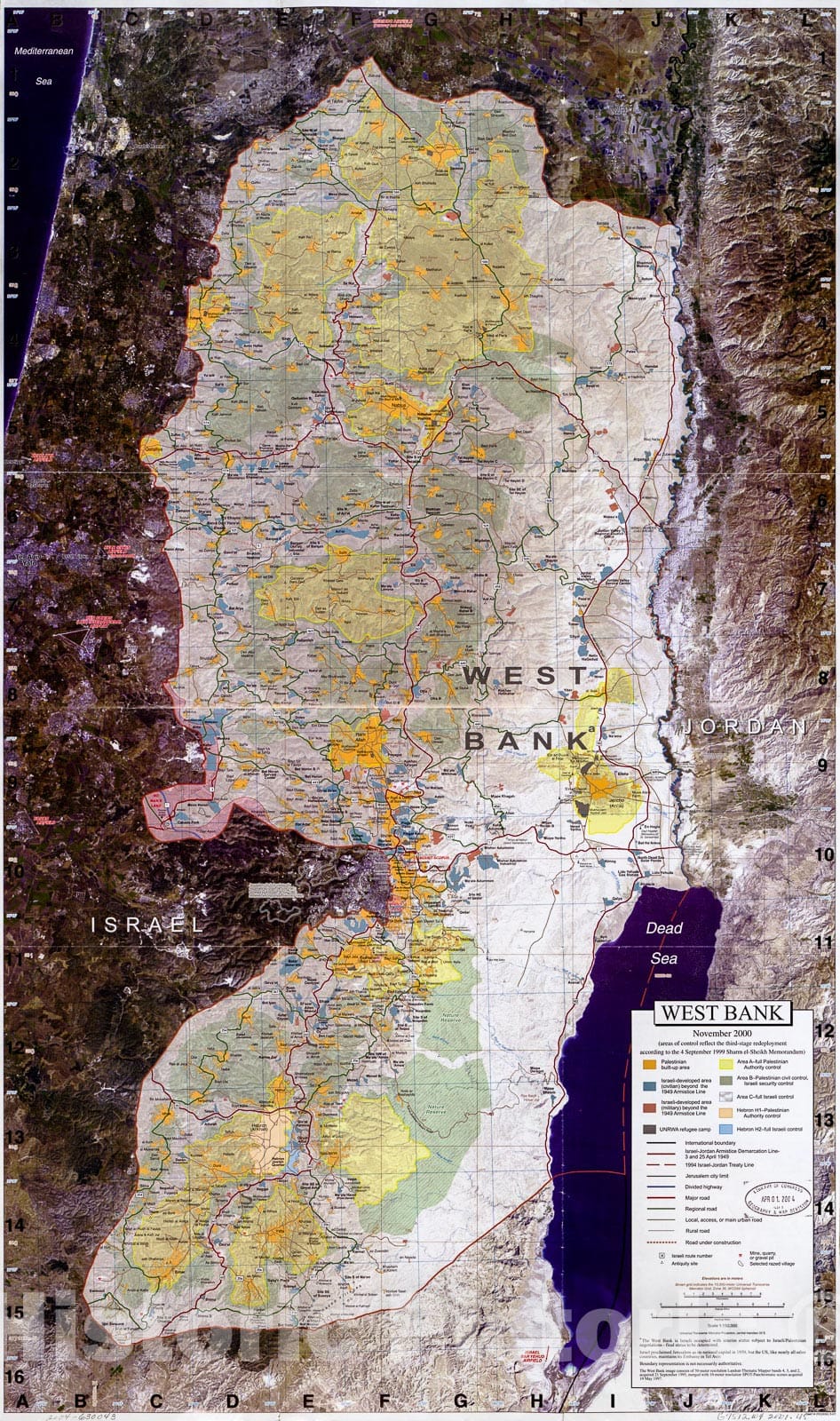 Historic 2001 Map - West Bank.