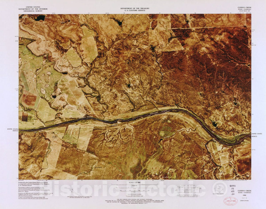 Historic Map - Color Image map : Ports of Entry, United States-Mexican Border - Astin Spring, AZ - Sonora (1982)