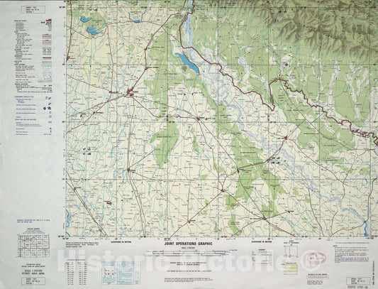 Historic Map - Joint Operations Graphic (Ground). - Pilibhit, India; Nepal