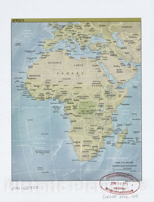 Historic 2012 Map - Africa.