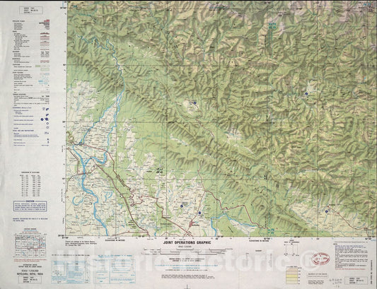 Historic Map - Joint Operations Graphic (Ground). - Nepalganj, Nepal; India