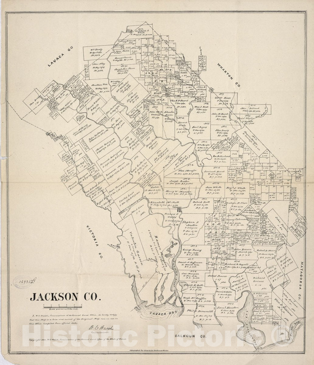 Historic 1880 Map - Jackson County