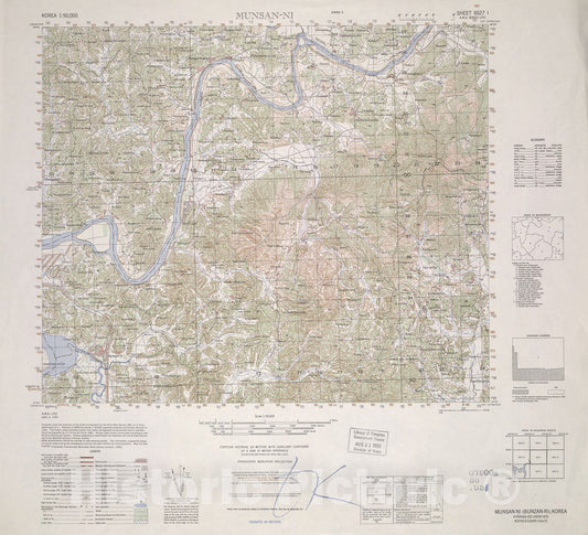 Historic 1945 Map - Korea 1:50,000