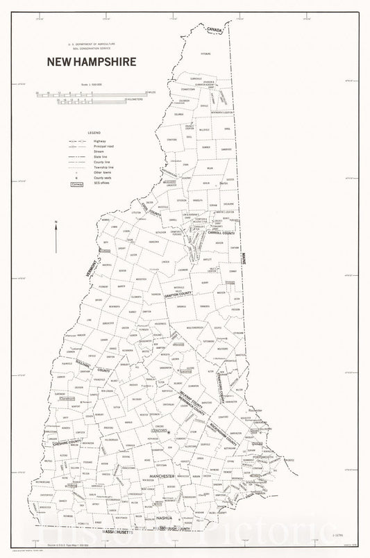 Historic 1978 Map - New Hampshire