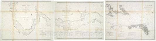 Historic 1862 Map - Potomac River (in Four Sheets)