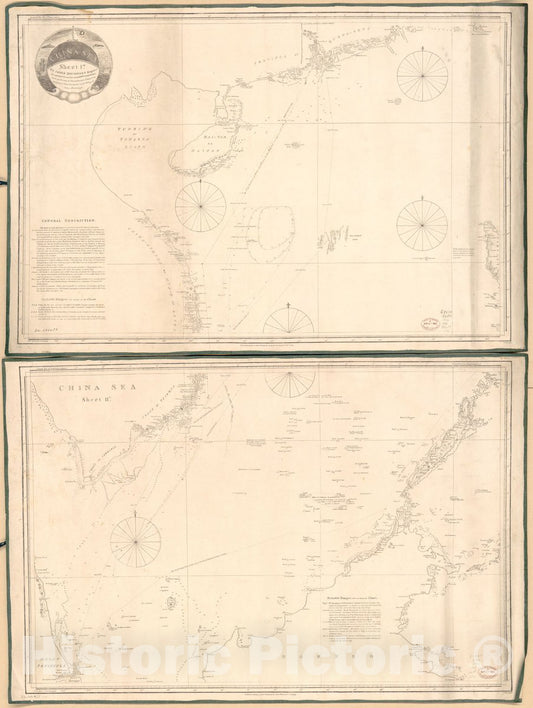 Historic 1820 Map - China Sea