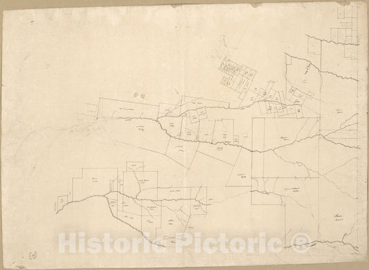 Historic 1805 Map - Map of Area of Spanish West Florida Bounded by The Comite River on The west and The Amite River on The East