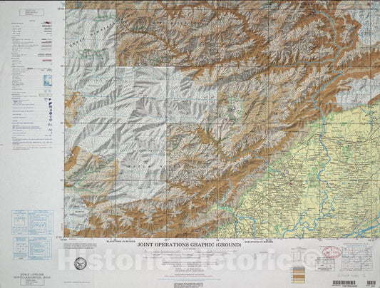 Historic Map - Joint Operations Graphic (Ground). - North Lakhimpur, India