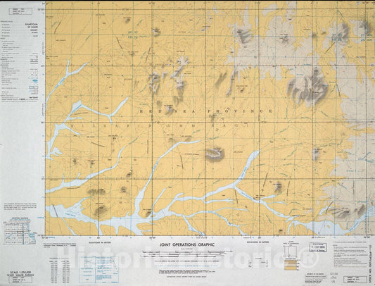 Historic Map - Joint Operations Graphic (Ground). - Wadi 'Amur, Sudan