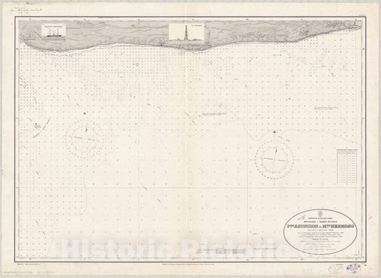 Map : Buenos Aires, Argentina 1922, Provincia de Buenos Aires, Regalada a Bahia Blanca, Pta. Asuncion a Mte. Hermoso , Antique Vintage Reproduction