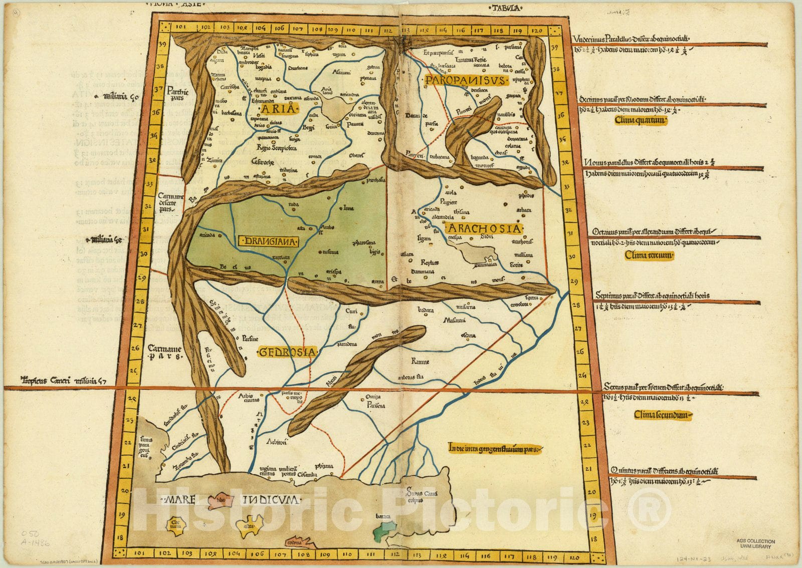Map : Ulm edition of Ptolemy 1486 2, Cosmographia , Antique Vintage Reproduction