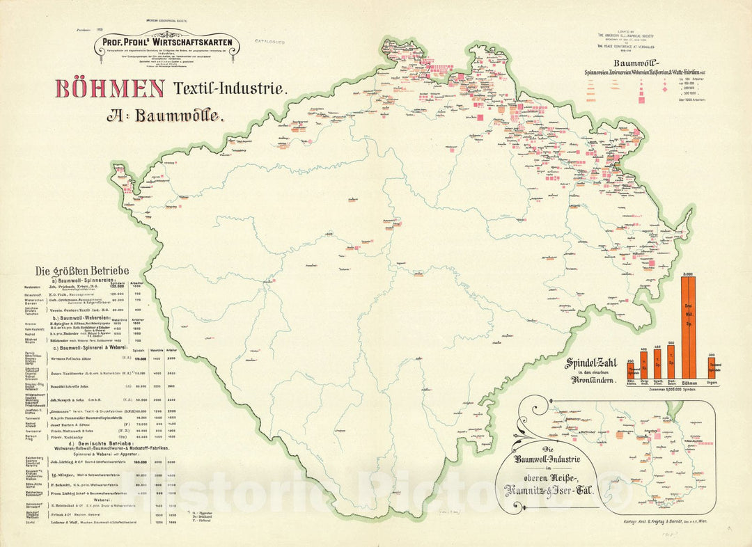 Map : Austria 1913 25, Antique Vintage Reproduction