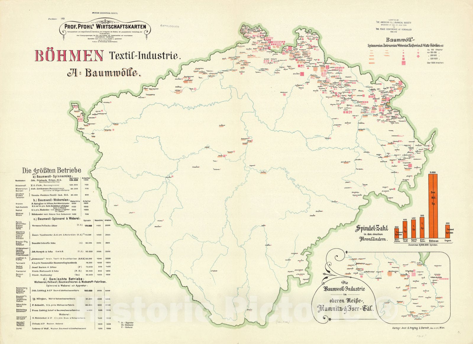 Map : Austria 1913 25, Antique Vintage Reproduction