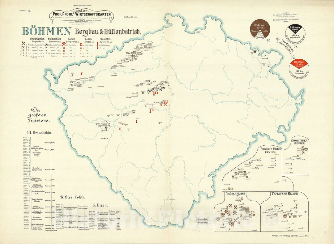 Map : Austria 1913 9, Antique Vintage Reproduction