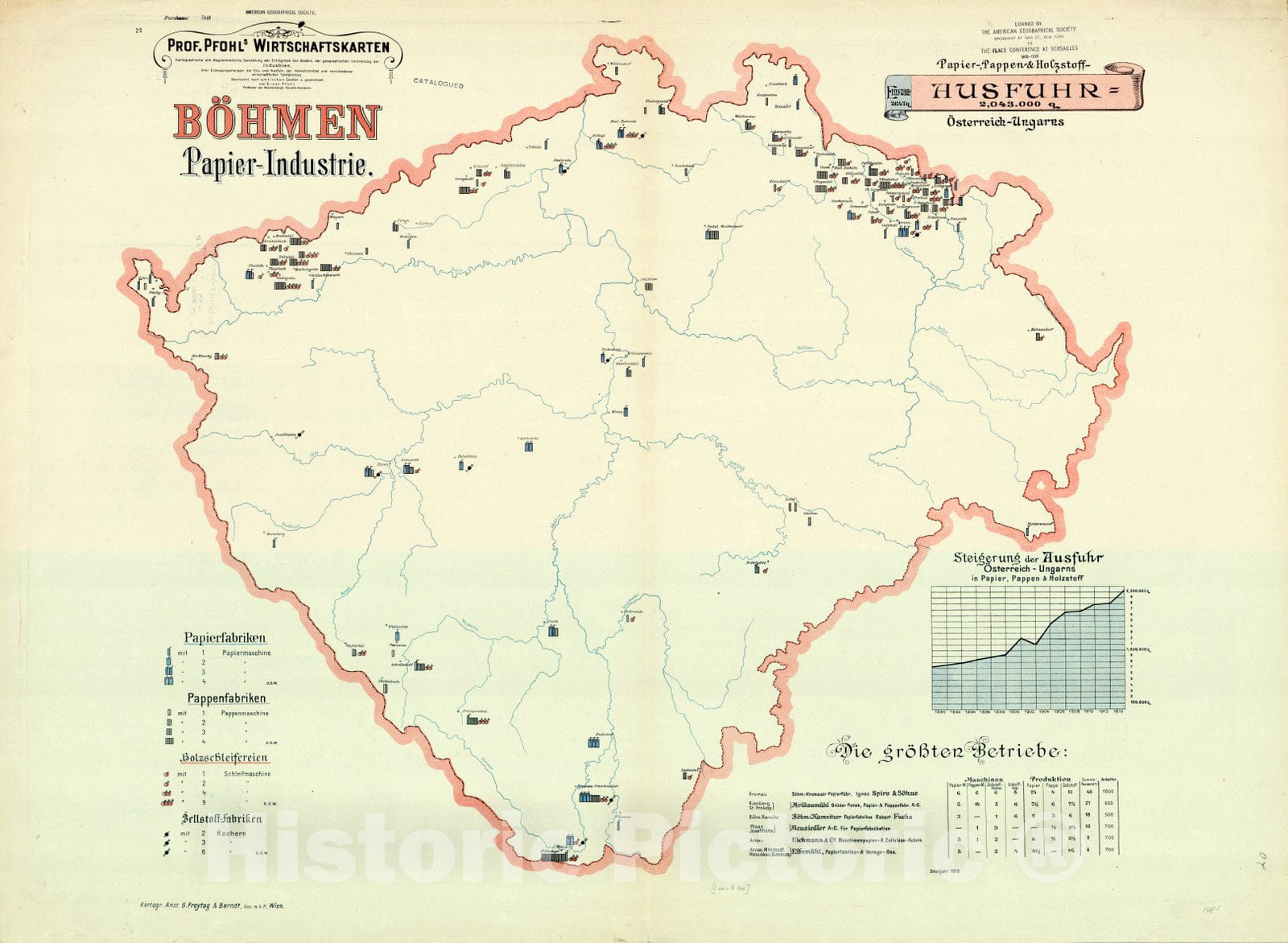 Map : Austria 1913 11, Antique Vintage Reproduction