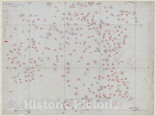 Map : Karakoram Range, India 1932 11, [The eastern Karakoram and Zanskar, Himalaya between the Chang-Chenmo and Tso Moriri], Antique Vintage Reproduction