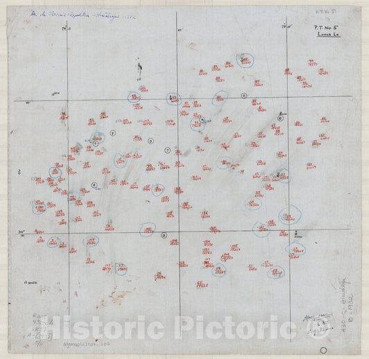 Map : Karakoram Range, India 1932 6, [The eastern Karakoram and Zanskar, Himalaya between the Chang-Chenmo and Tso Moriri], Antique Vintage Reproduction