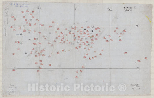 Map : Karakoram Range, India 1932 7, [The eastern Karakoram and Zanskar, Himalaya between the Chang-Chenmo and Tso Moriri], Antique Vintage Reproduction