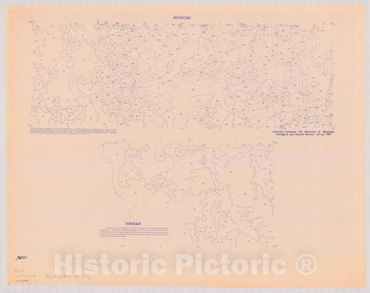 Map : Wisconsin 1967 2, [Overlay soil map, Wisconsin] , Antique Vintage Reproduction
