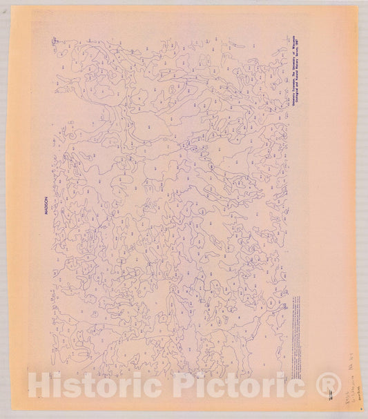 Map : Wisconsin 1967 11, [Overlay soil map, Wisconsin] , Antique Vintage Reproduction