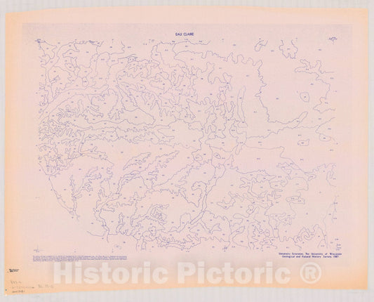 Map : Wisconsin 1967 7, [Overlay soil map, Wisconsin] , Antique Vintage Reproduction