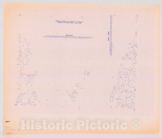 Map : Wisconsin 1967 8, [Overlay soil map, Wisconsin] , Antique Vintage Reproduction
