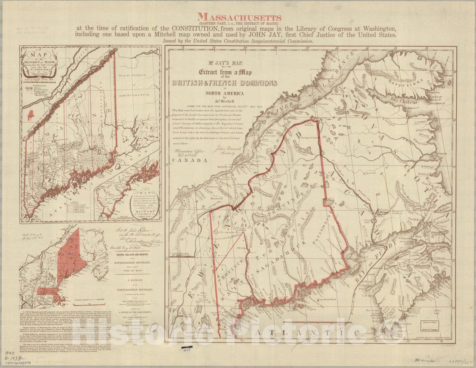 Map : Massachusetts 1938, Antique Vintage Reproduction