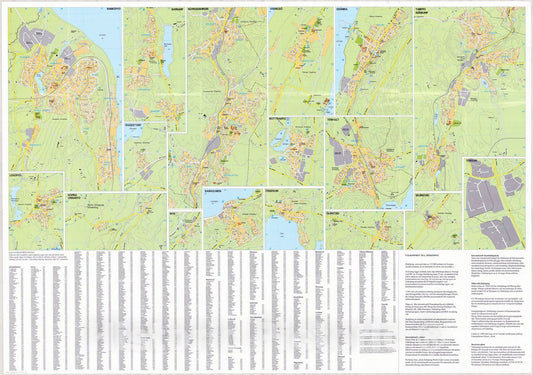 Map : Jou0308nkou0308pings, Sweden 1995 1, Jonkopings kommun turist-och informationskarta , Antique Vintage Reproduction