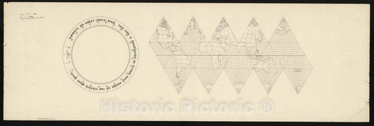 Map : World map 1943 19, Likaglobe , Antique Vintage Reproduction