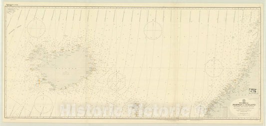 Map : Norway to Iceland including the Faeroe Islands 1937, Norway to Iceland including the Faeroe Islands , Antique Vintage Reproduction