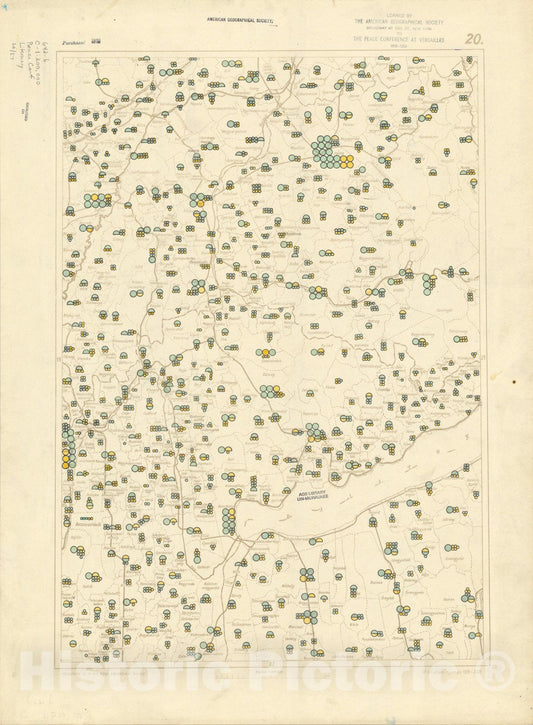 Historic Map : The Communes of Hungary showing the persons able to read and write 1918 13, Vintage Reproduction