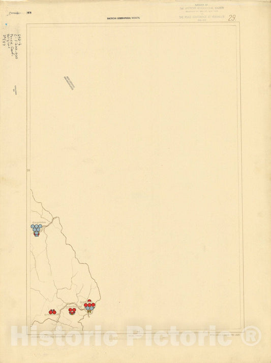 Historic Map : The Communes of Hungary showing the distribution of the religions 1918 21