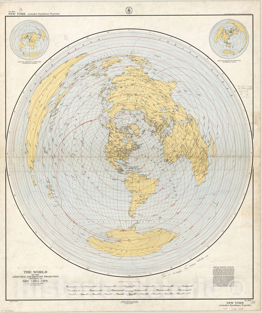 Map : World 1949, Antique Vintage Reproduction