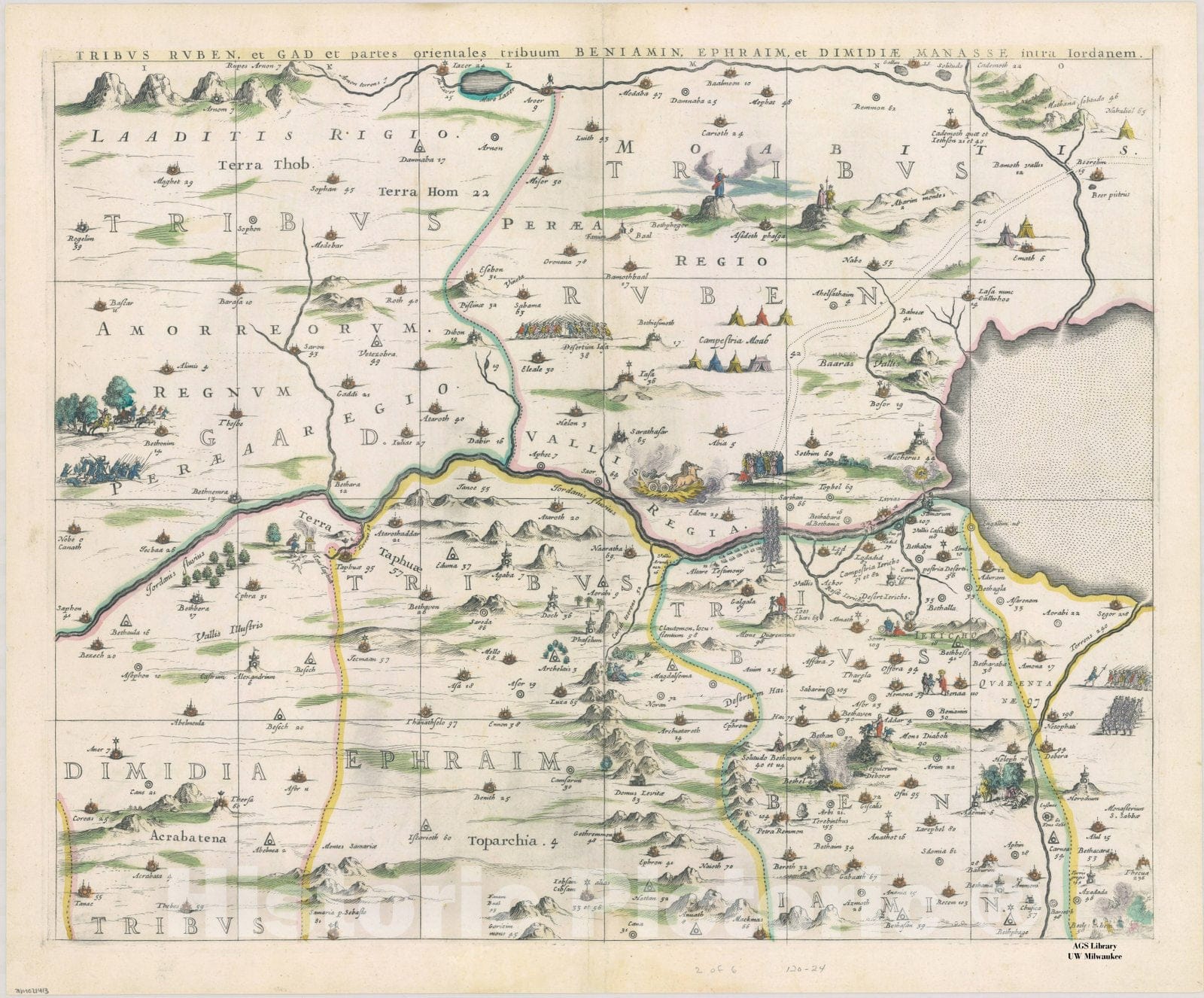 Map : Holy Land Maps #53 5, [Palestine], Antique Vintage Reproduction