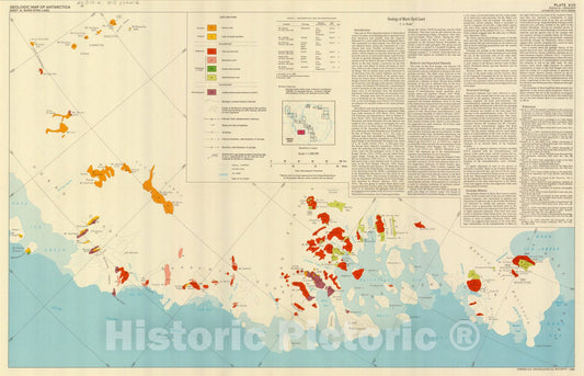 Map : Antarctic map folio series Marie Byrd land , Antarctic map folio series , Antique Vintage Reproduction