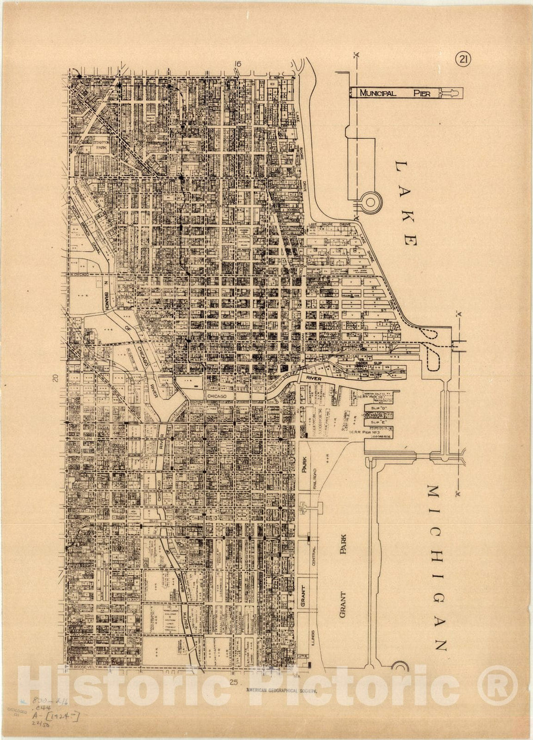 Map : Chicago Zoning Commission Maps 6, Antique Vintage Reproduction