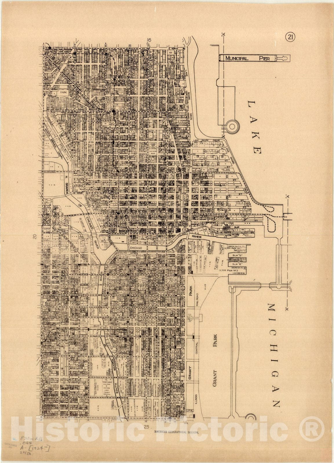 Map : Chicago Zoning Commission Maps 6, Antique Vintage Reproduction