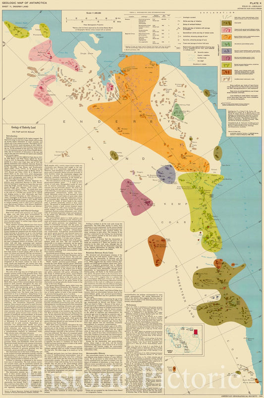 Map : Antarctic map folio series Enderby land , Antarctic map folio series , Antique Vintage Reproduction