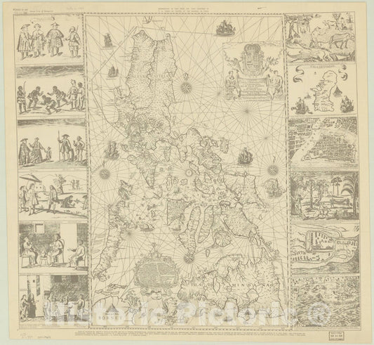 Map : Philippines 1734 1934, Carta hydrographica y chorographica de las yslas Filipinas dedicada al rey ... , Antique Vintage Reproduction