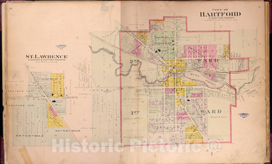 Historic Map : Washington & Ozaukee Counties, Wisconsin 1915 14, Plat book of Washington and Ozaukee counties, Wisconsin, compiled from county records and actual surveys