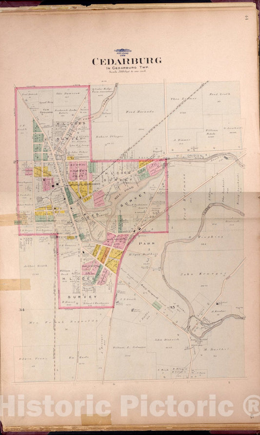 Historic Map : Washington & Ozaukee Counties, Wisconsin 1915 15, Plat book of Washington and Ozaukee counties, Wisconsin, compiled from county records and actual surveys