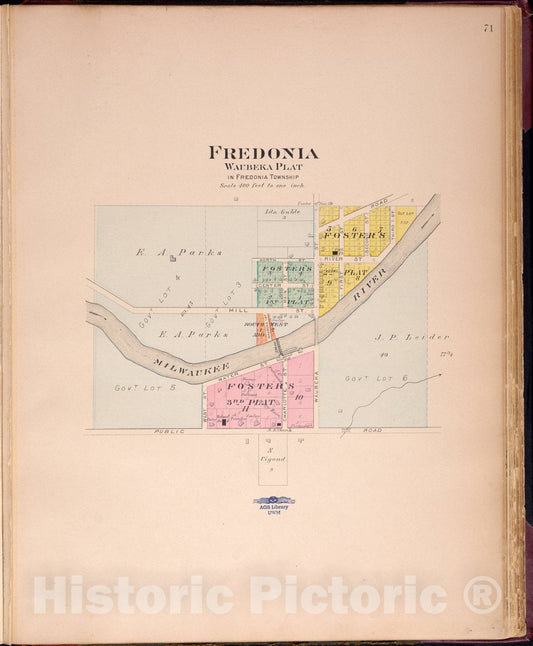 Historic Map : Washington & Ozaukee Counties, Wisconsin 1915 3, Plat book of Washington and Ozaukee counties, Wisconsin, compiled from county records and actual surveys