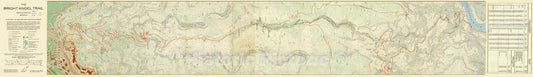 Map : Arizona 1981 3, Bright Angel Trail, Grand Canyon, Arizona : a new large-scale map of the world's most famous footpath , Antique Vintage Reproduction