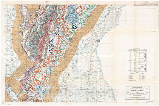Map : Lower Mississippi River 1944 18, Geological investigation of the alluvial valley of the lower Mississippi river , Antique Vintage Reproduction