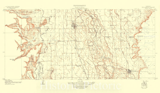 Map : Willamette Valley, Oregon 1910 4, Oregon, Willamette Valley , Antique Vintage Reproduction