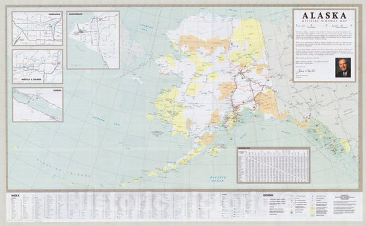 Map : Alaska 2004, Alaska official highway map , Antique Vintage Reproduction
