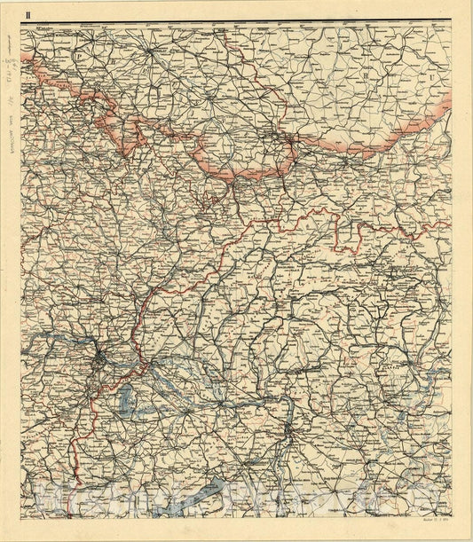 Map : Austria 1914 4, Die Osterreichisch-Ungarische Monarchie im Masse 1:900 000 , Antique Vintage Reproduction