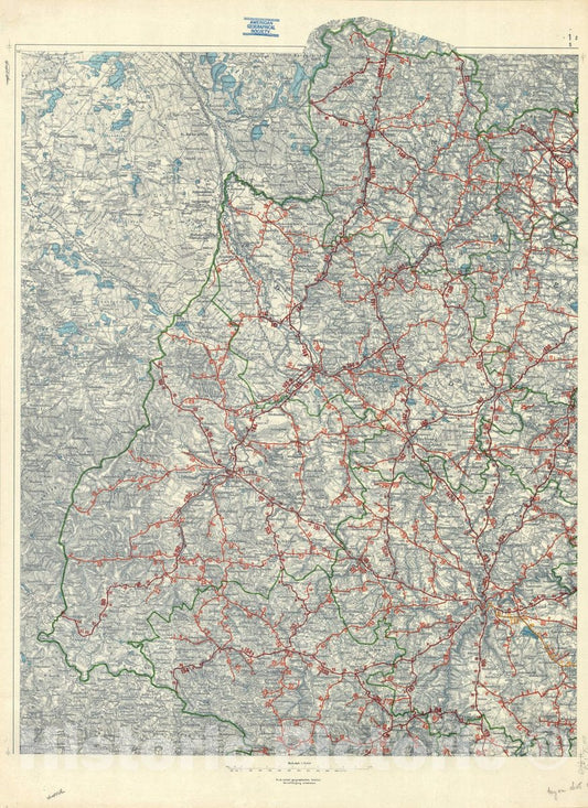 Map : Austria 1903 1, Strassen. Karte des Erzherzogthums ?terreich unter der Enns , Antique Vintage Reproduction