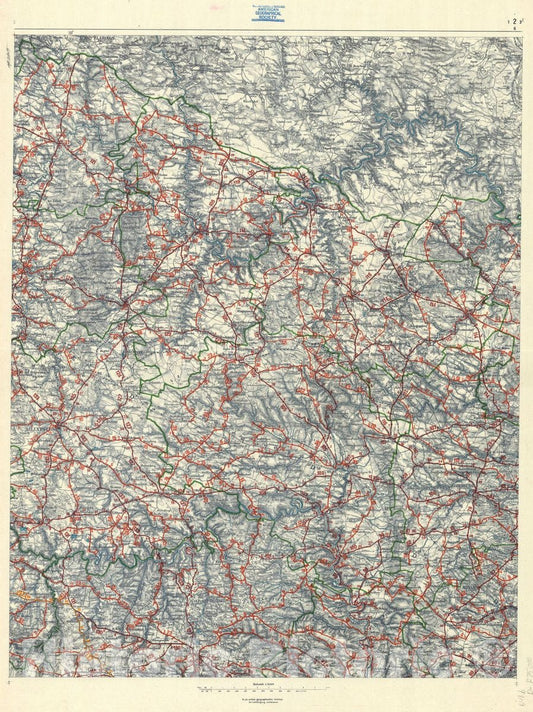 Map : Austria 1903 4, Strassen. Karte des Erzherzogthums ?terreich unter der Enns , Antique Vintage Reproduction