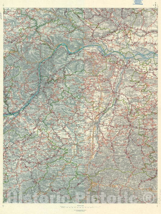 Map : Austria 1903 8, Strassen. Karte des Erzherzogthums ?terreich unter der Enns , Antique Vintage Reproduction